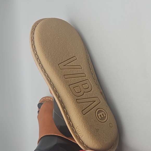 VIBAe Men’s Saint Tropez Leather Sandals Tan Size EU 42 US 9 - Picture 7 of 13